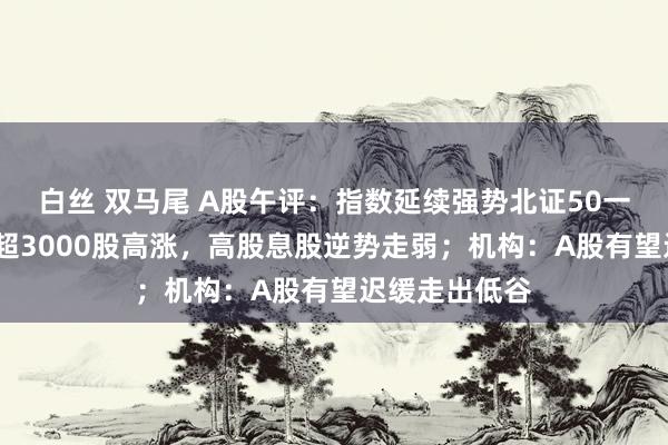 白丝 双马尾 A股午评：指数延续强势北证50一度涨超5%，超3000股高涨，高股息股逆势走弱；机构：A股有望迟缓走出低谷