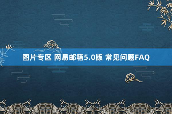 图片专区 网易邮箱5.0版 常见问题FAQ